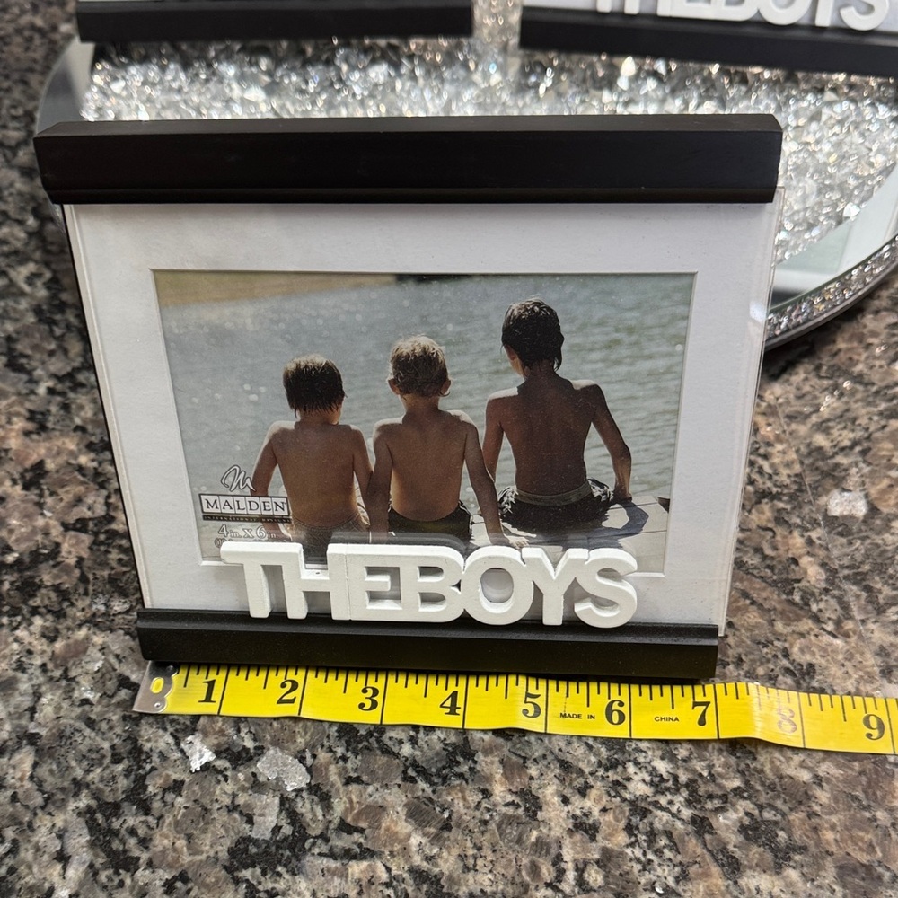Malden Black and Silver 'The Boys' Photo picture Frame NWT set of 3 - Picture 5 of 7